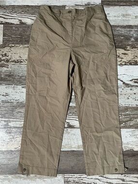 The Range Casual Straight-Leg Pants in Khaki Size Large New 100% Cotton